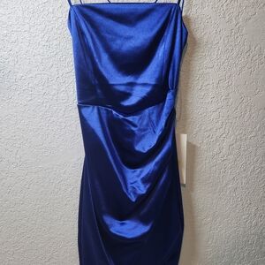 Honey and Rosie Royal Blue Midi Dress